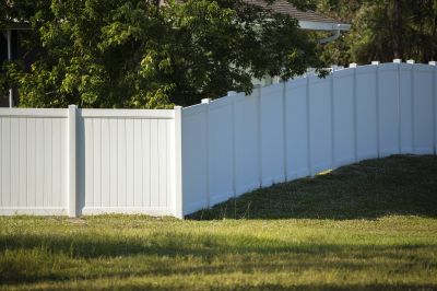 Finished Vinyl Fence